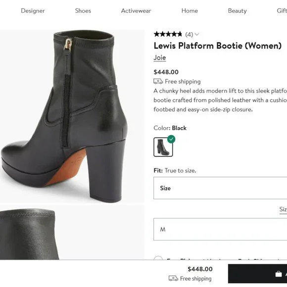 JOIE- Lewis Platform Bootie (Women)